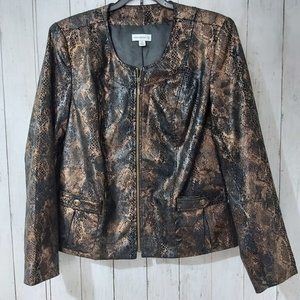 SUSAN GRAVER Shinning bBlack blazer S:M